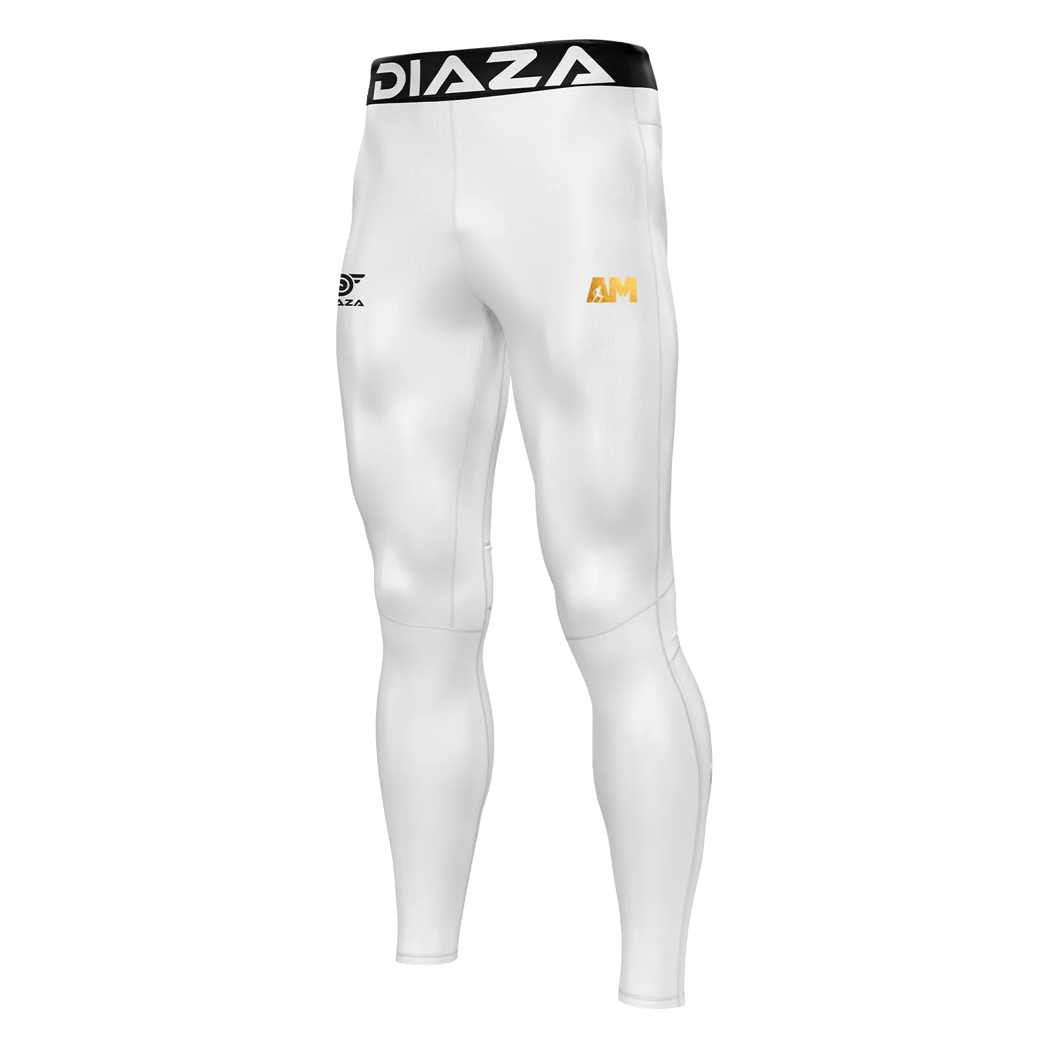 AM Training Compression Pants Men White