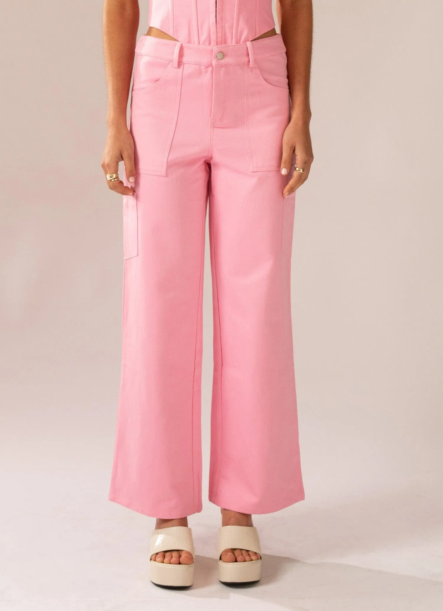 Arya Low Rise Pants - Blossom