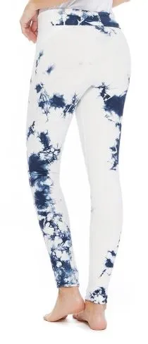 Blue Tie-Dyed Leggins