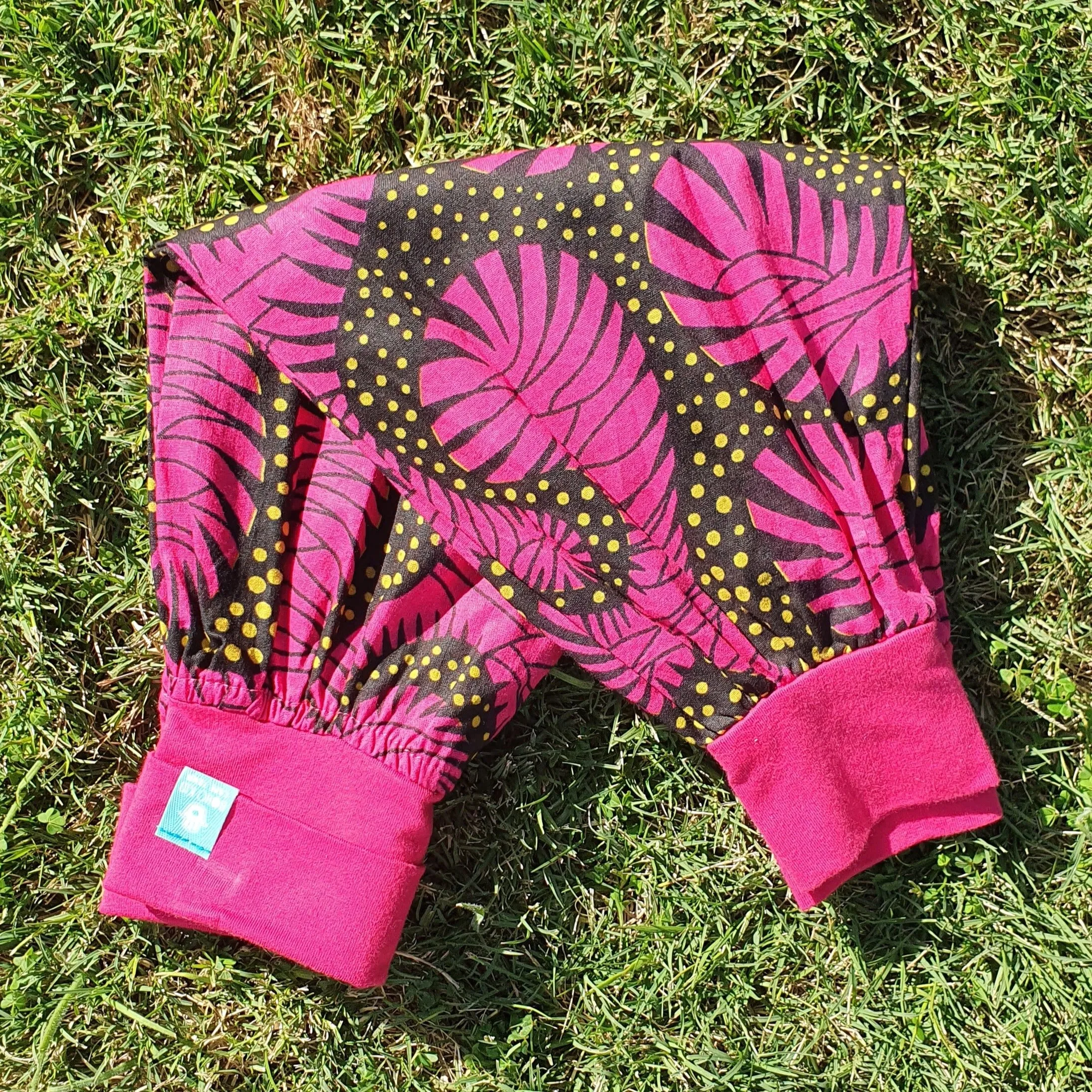 Boho Kid Pants 1 - 2 Years - Pink & Black