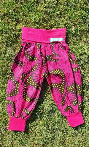 Boho Kid Pants 1 - 2 Years - Pink & Black