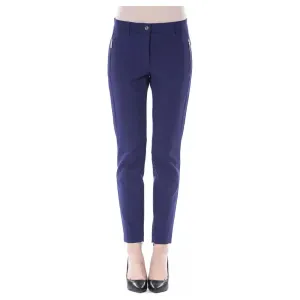 BYBLOS Blue Polyester Women Pants