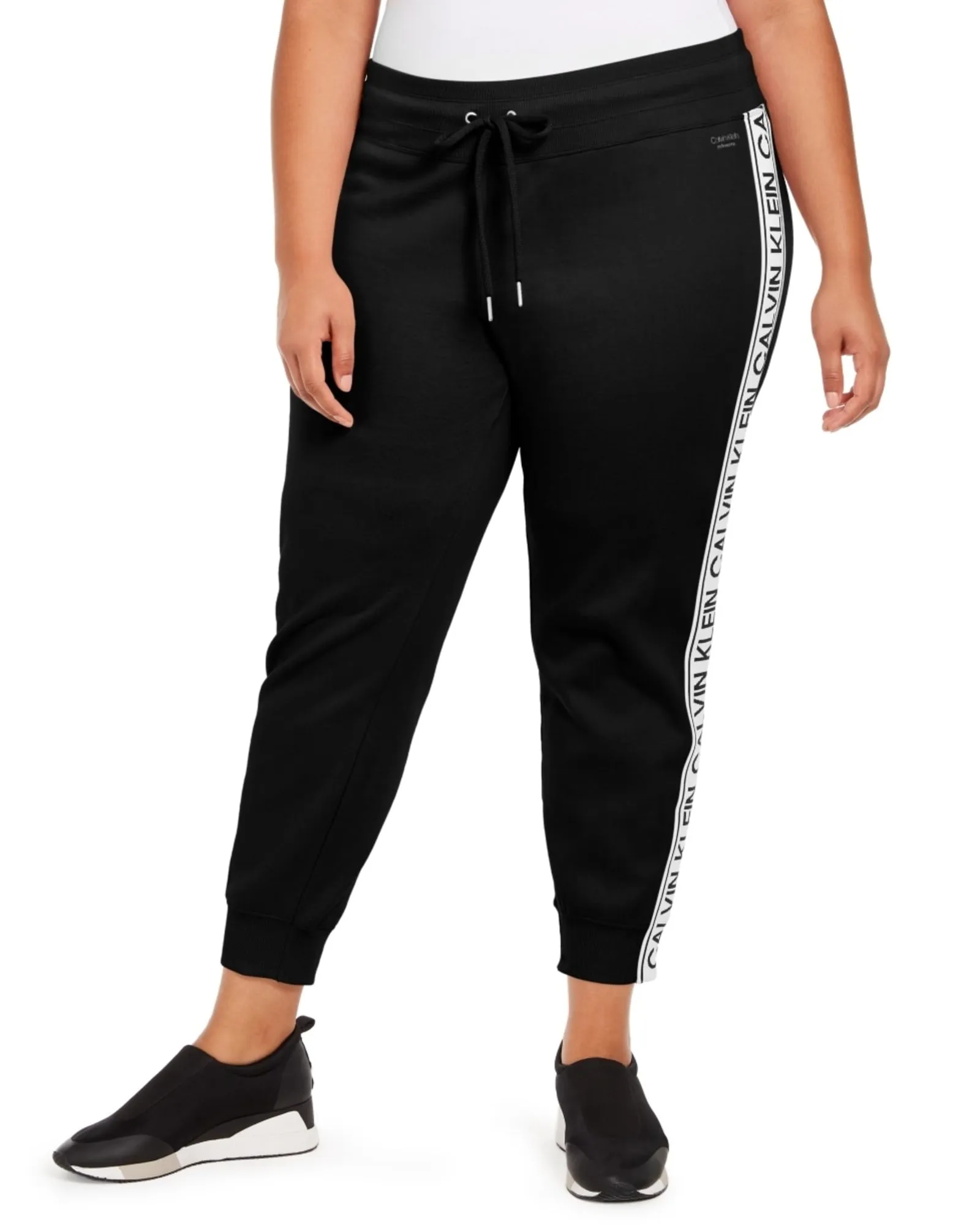 Calvin Klein Women's   Logo Sweatpants Black  3X | Black