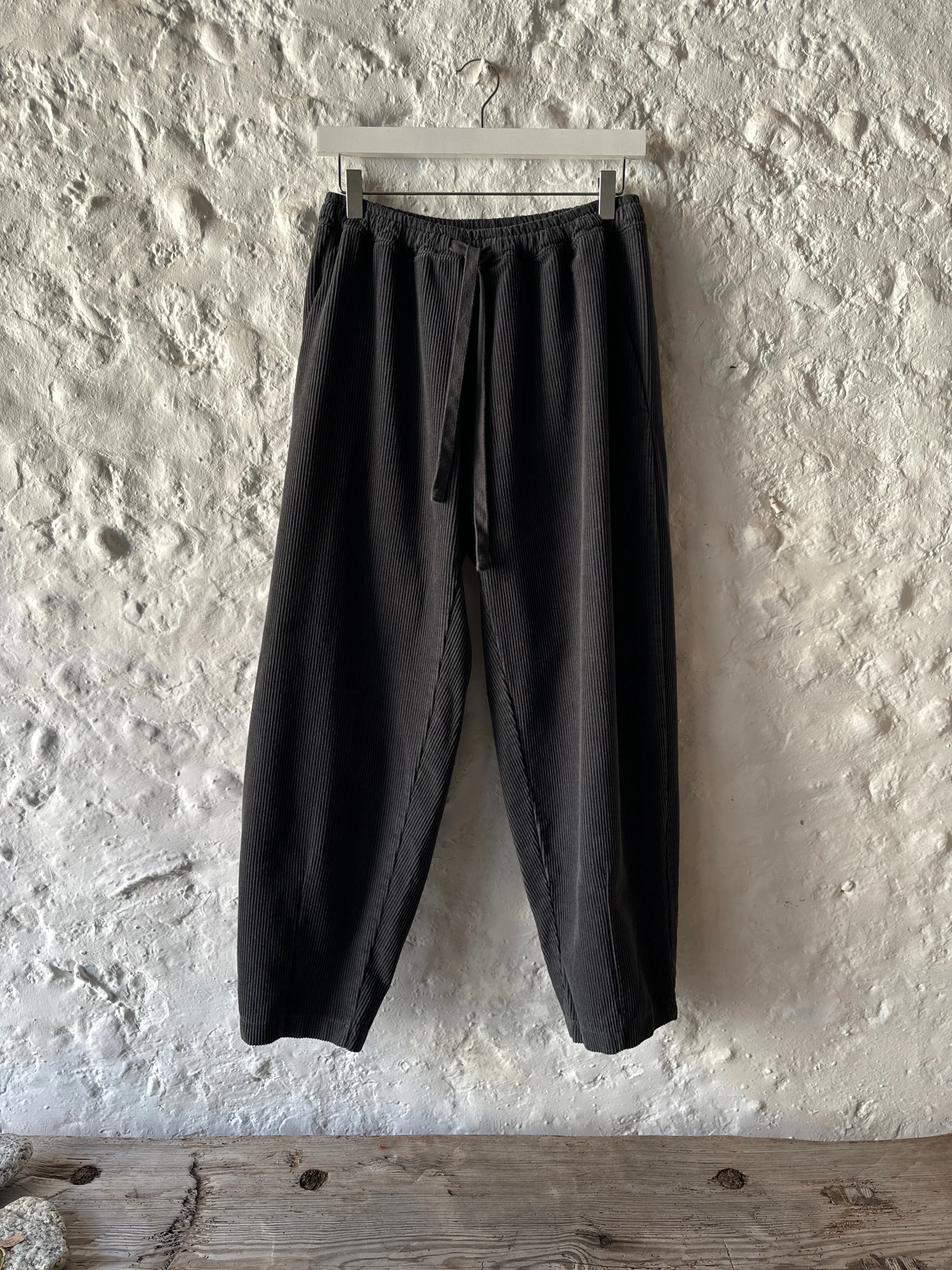 Crossley Grey Cord Drawstring Pants