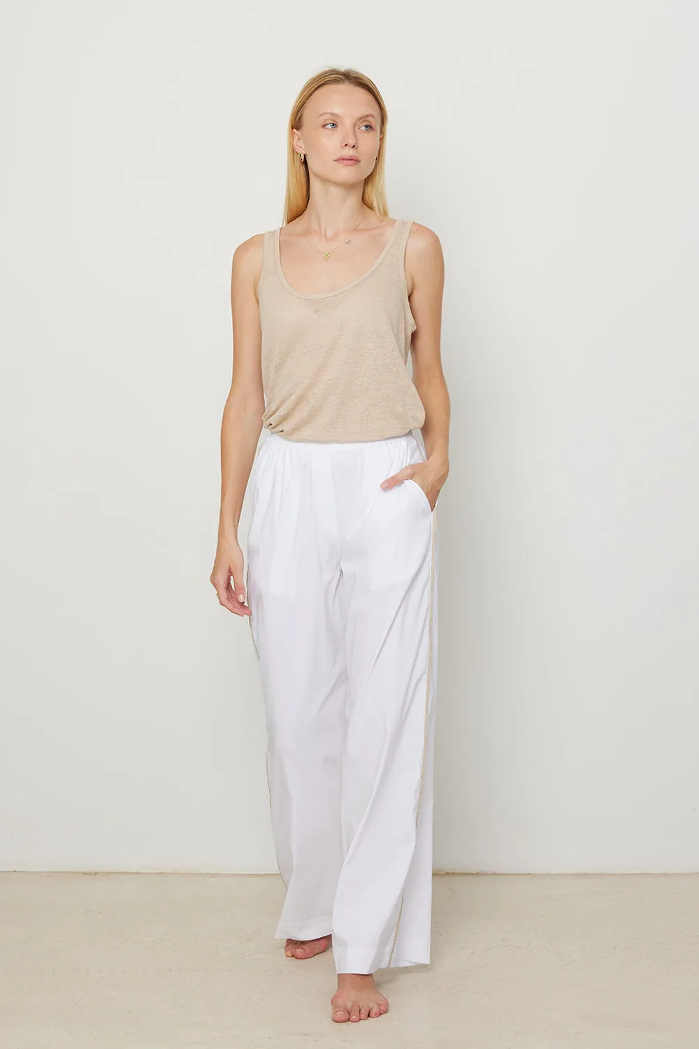 Danny Wide Pants White