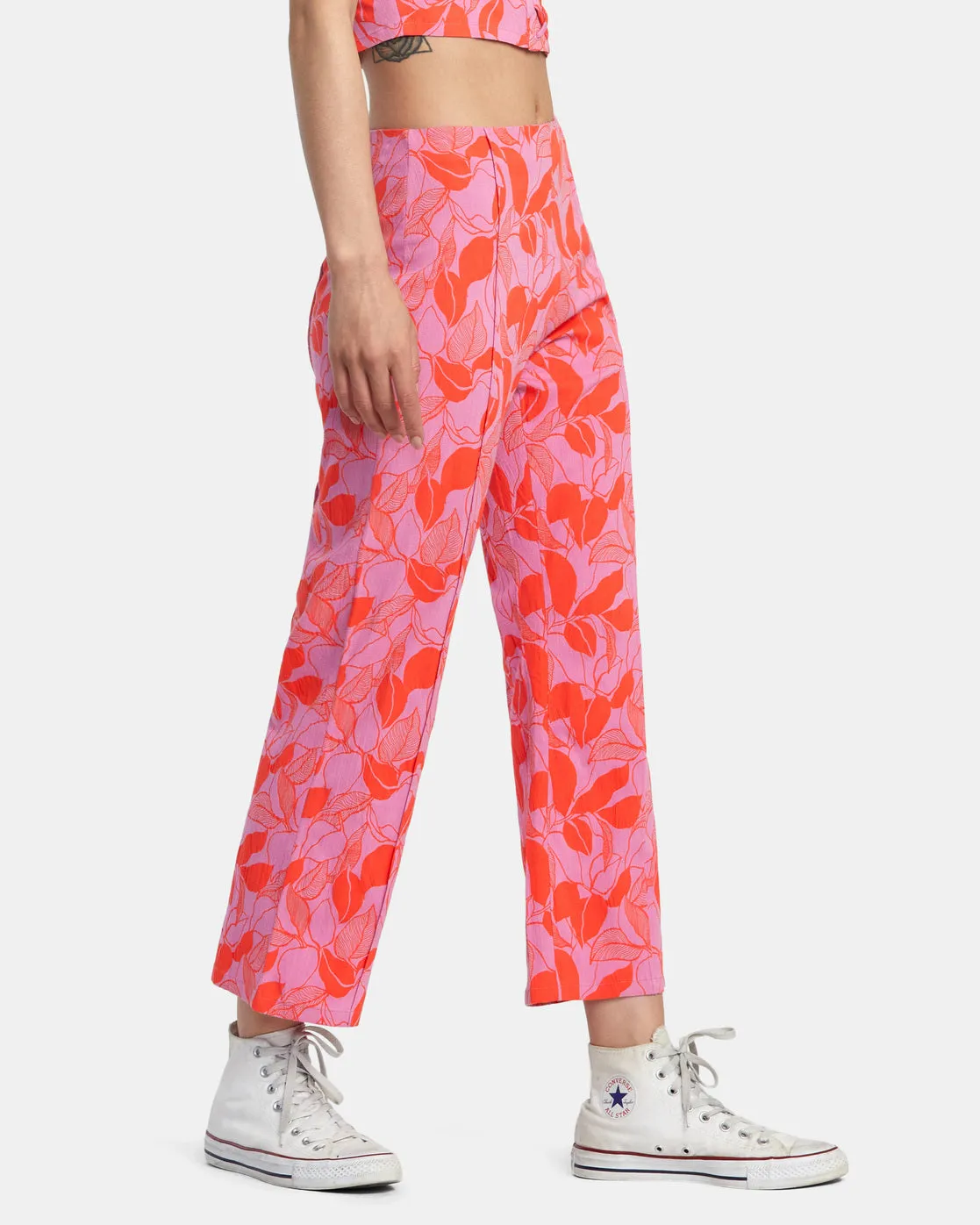 Drip High-Waisted Pants - Cyclamen