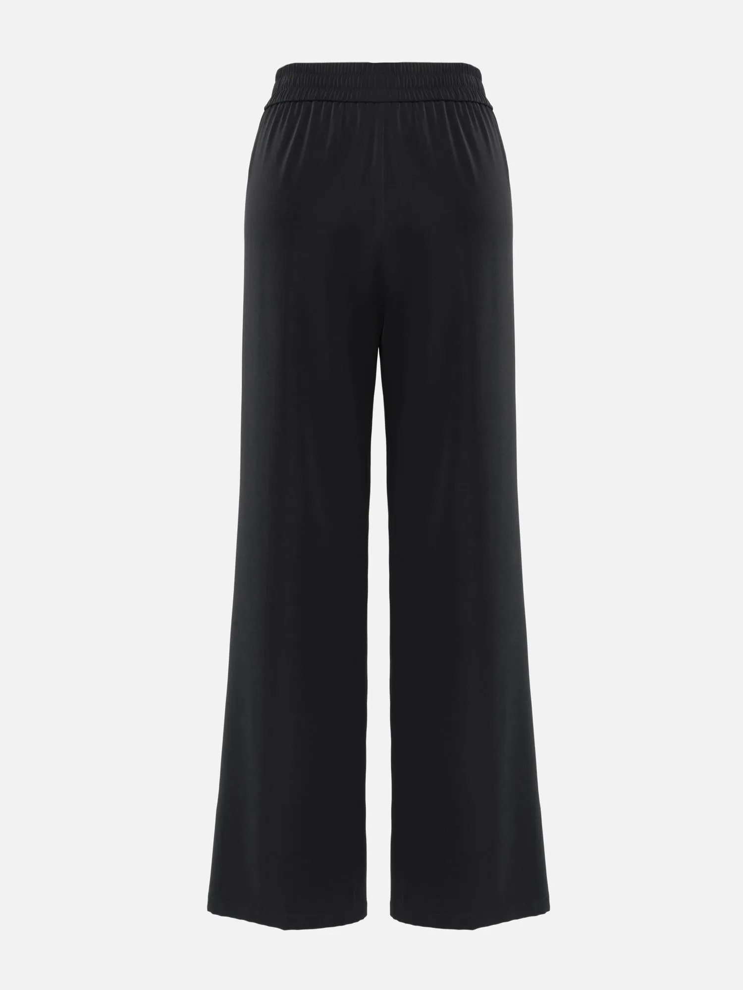 EP YAYING Satin Contrast Wide Leg Pants