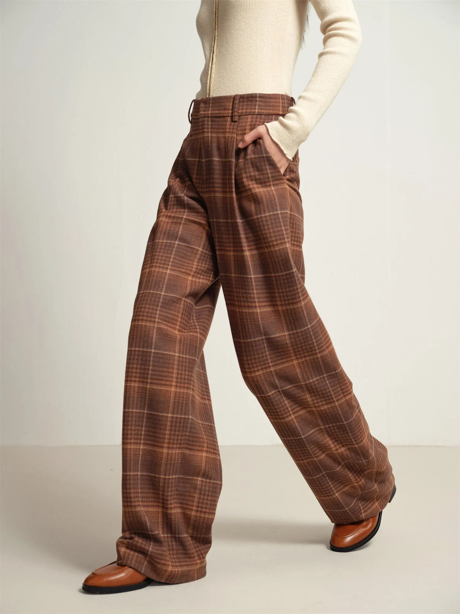 EP YAYING Yak Wool Suit Pants