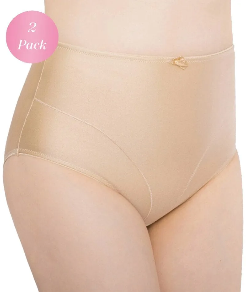 Exquisite Form Control Top Shaping Brief 2 Pack - Nude