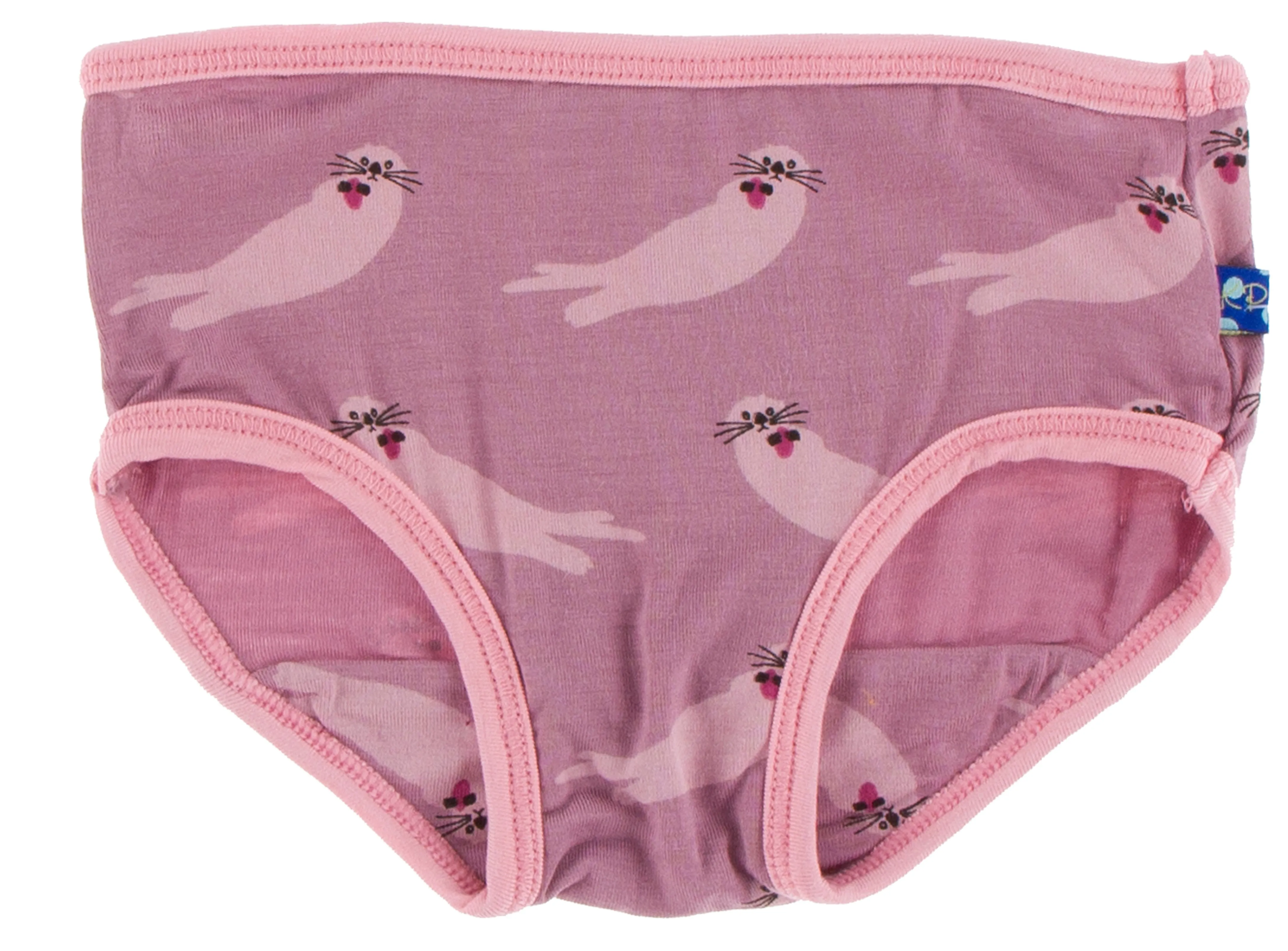 KicKee Pants Natural Sea Garden & Pegasus Sea Otter Girls Underwear Set