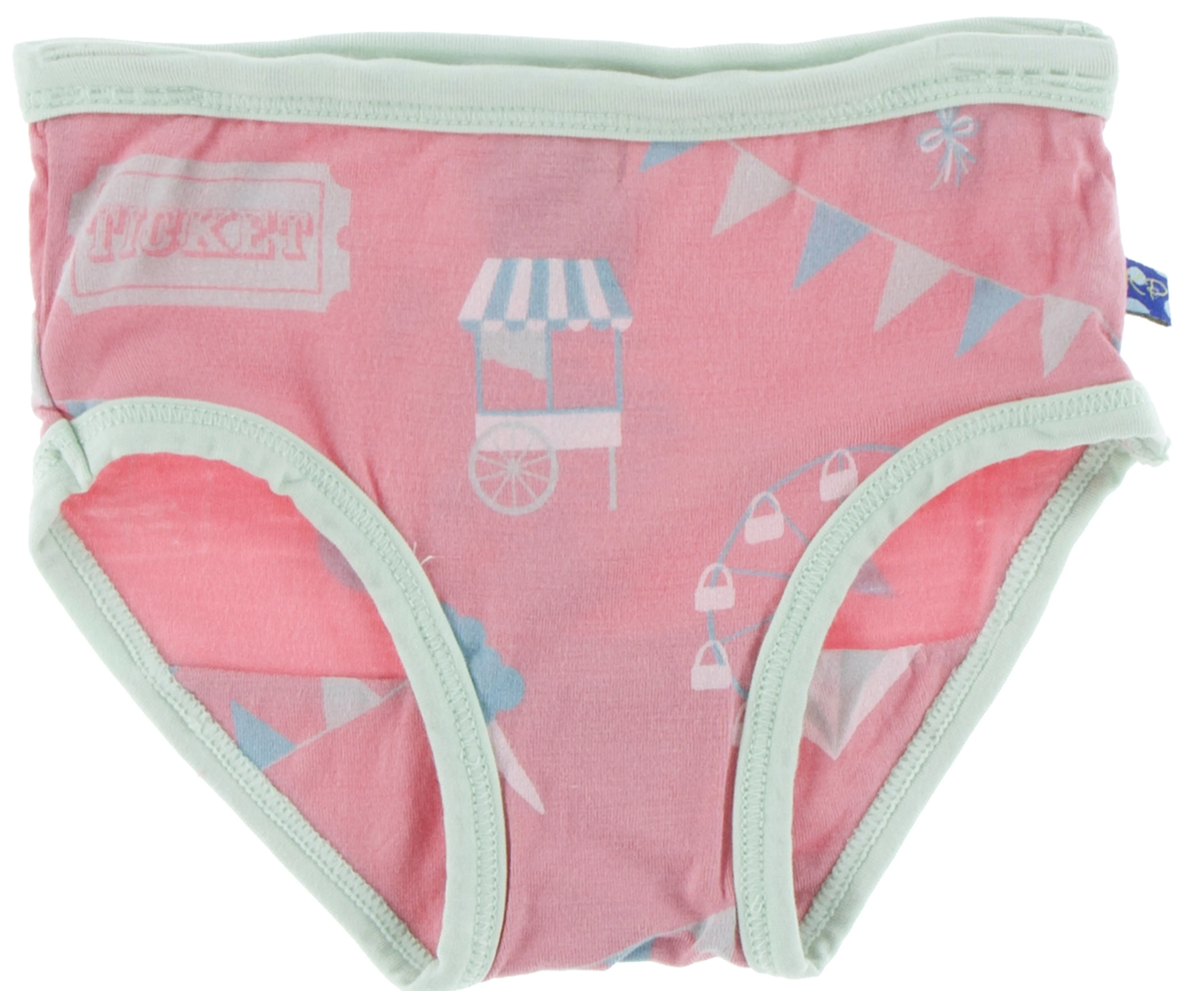 KicKee Pants Strawberry Carnival & Natural Ice Cream Girls Underwear Set