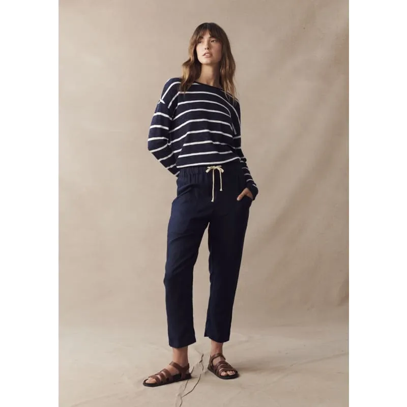 Luxe Linen Pant | Navy