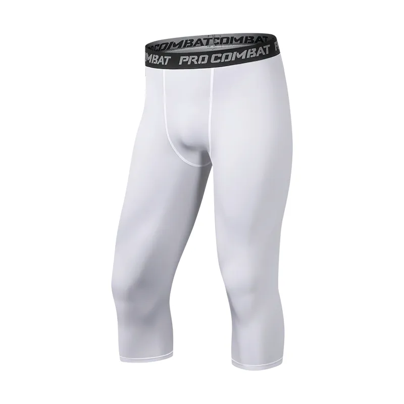 Men's Breathable Compression Capri Pants for Gym - SF0890