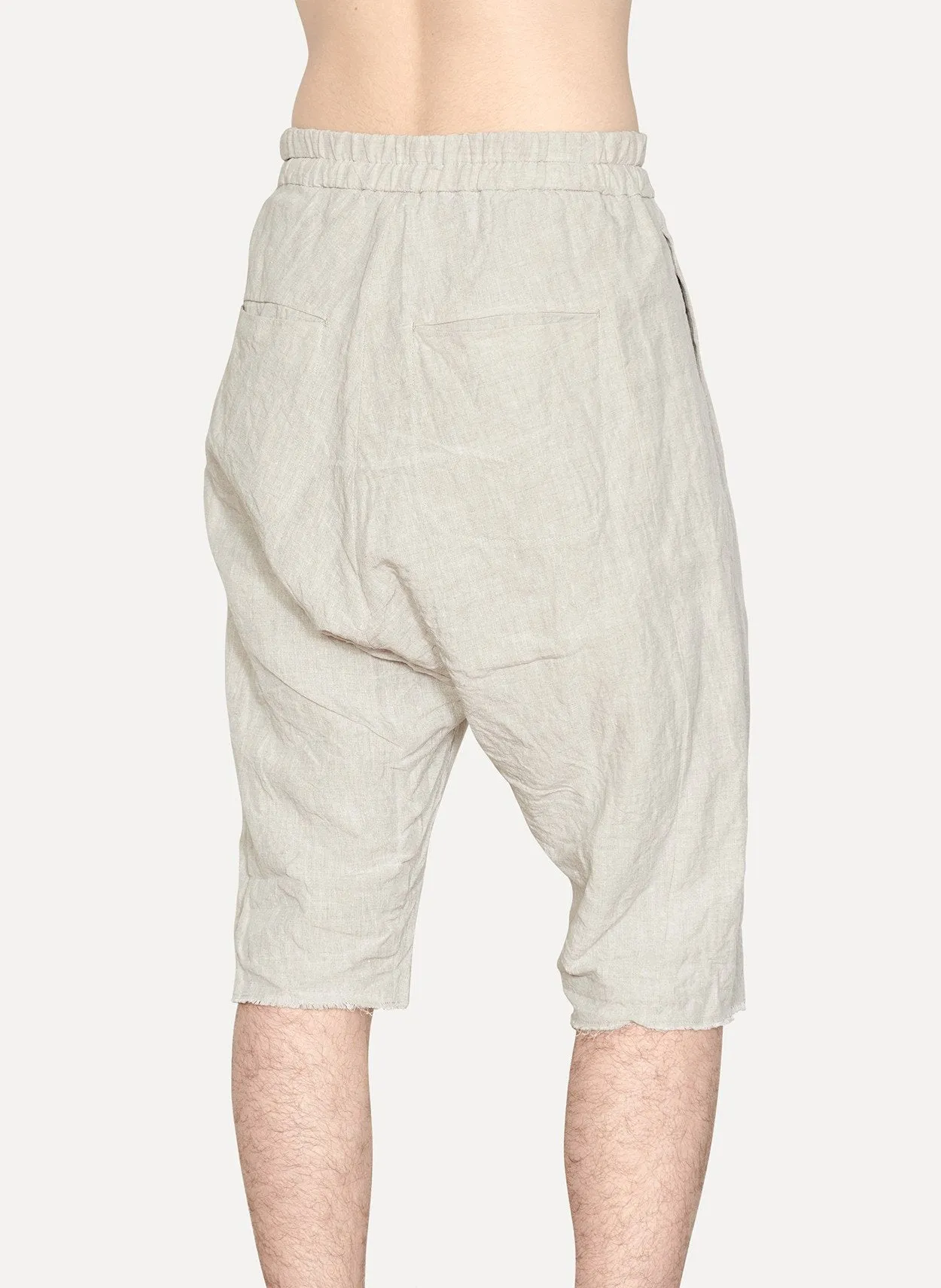 Natural Linen Easy Short Pants