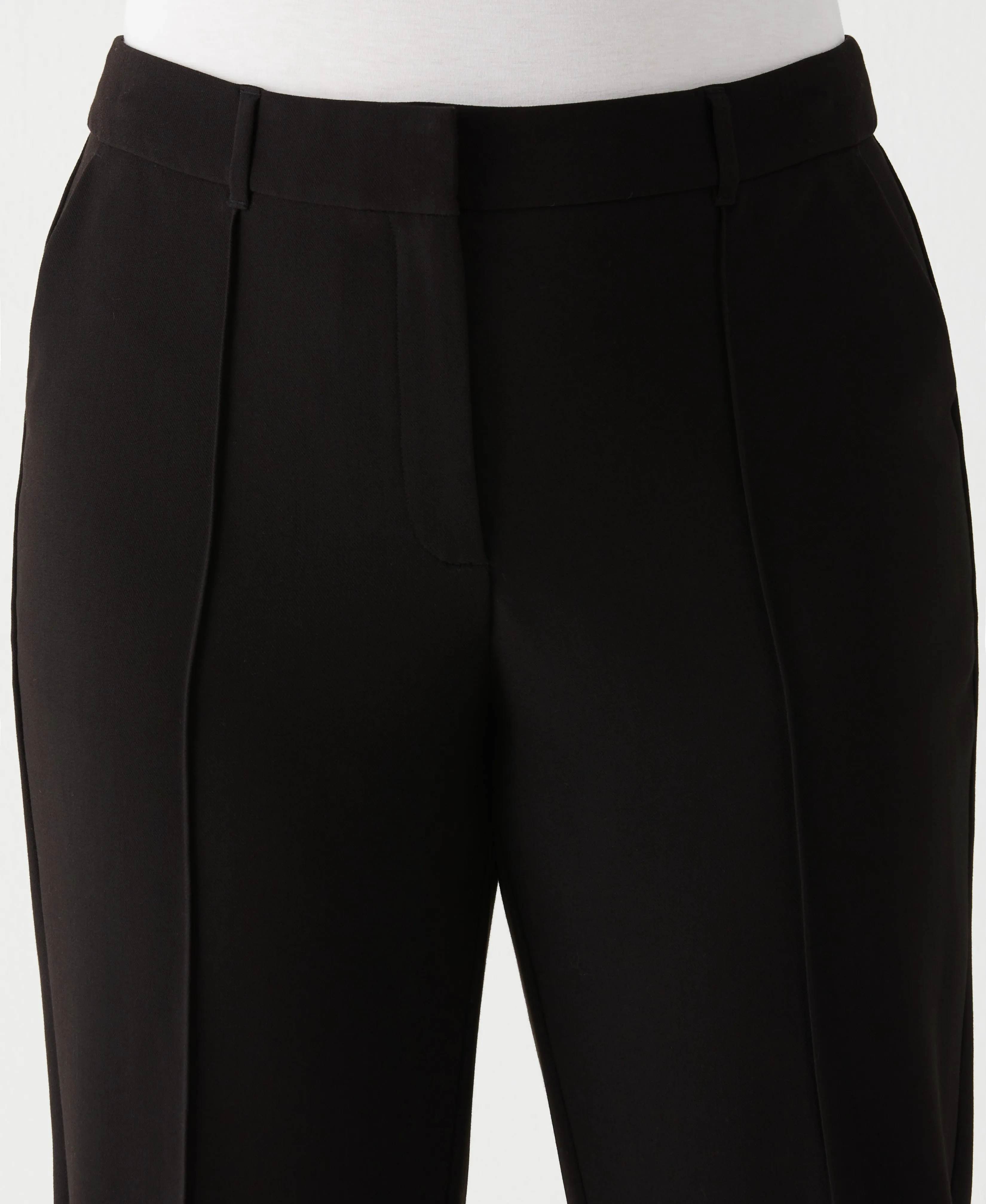 Plus Size Straight Leg Pintuck Pant