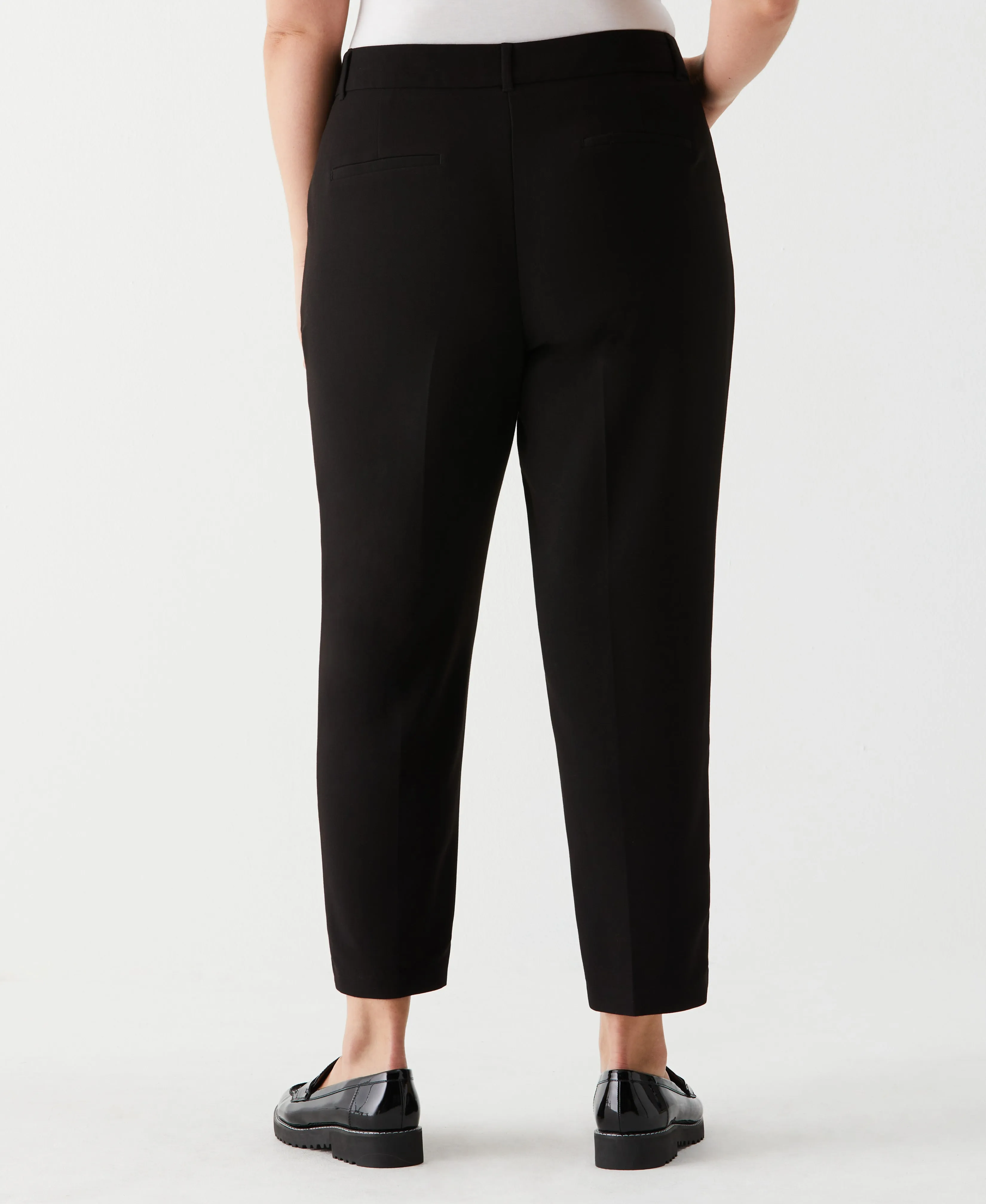 Plus Size Straight Leg Pintuck Pant