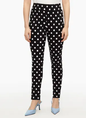 Polka Dot Print Pull-On Pants