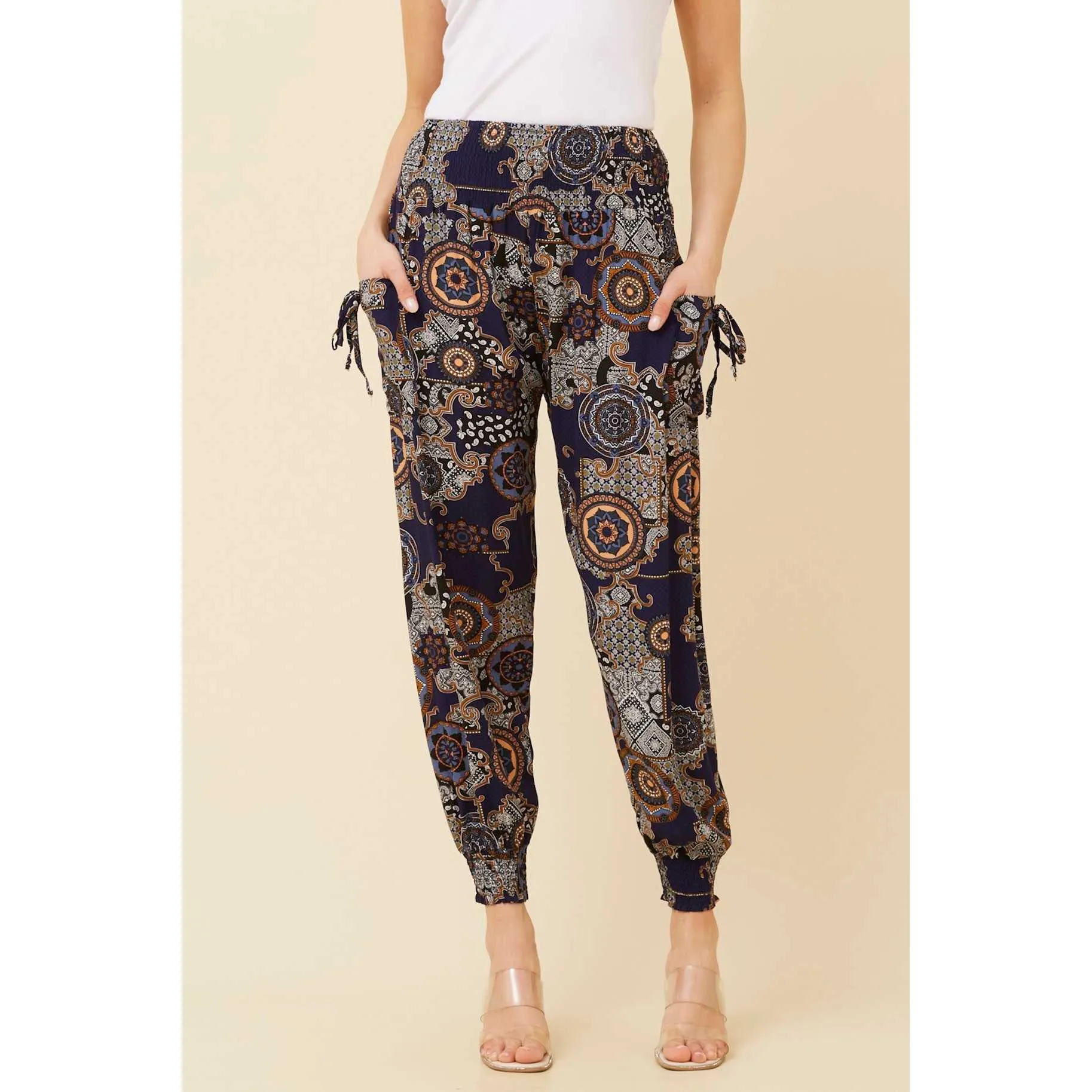 Printed Harem Pants