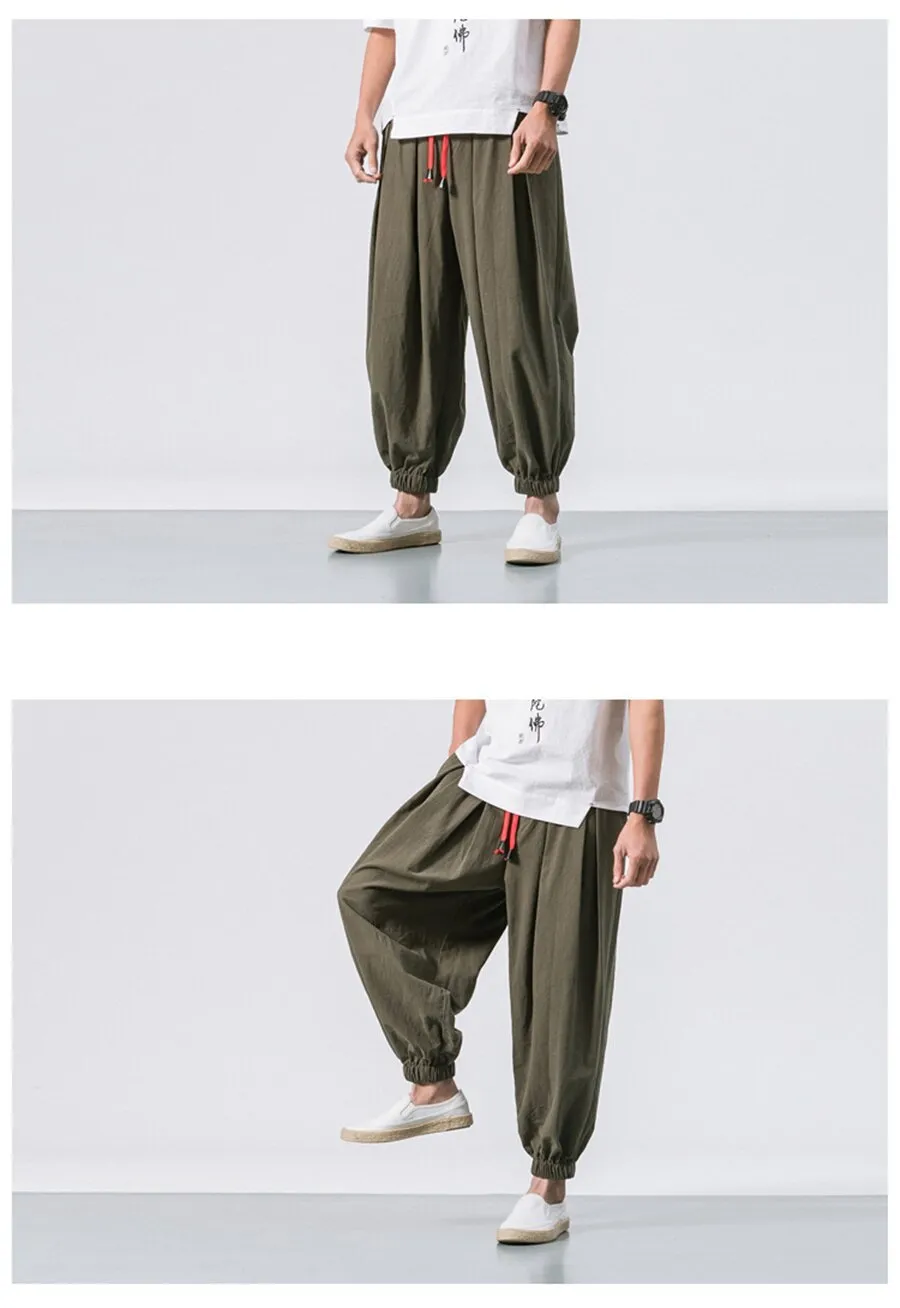 Red String Harem Pants