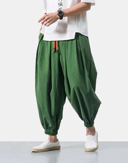 Red String Harem Pants