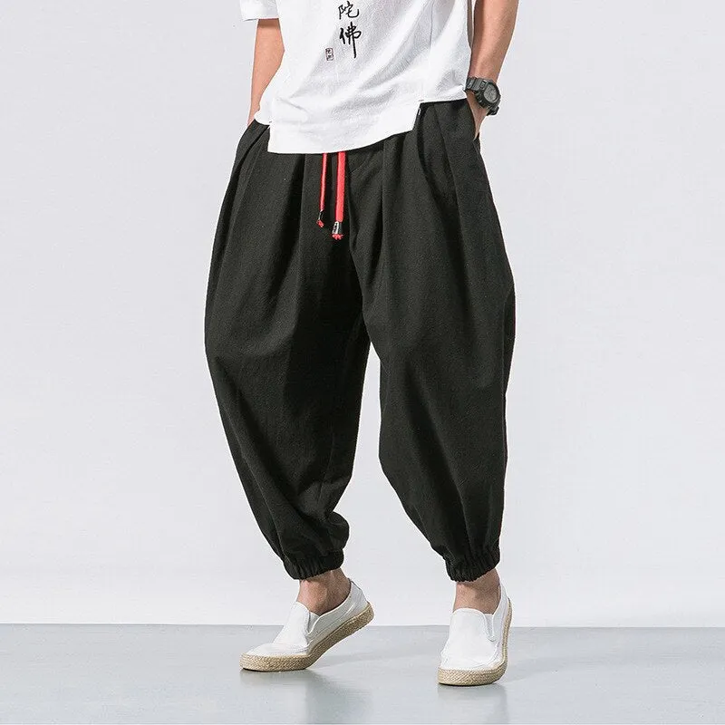 Red String Harem Pants