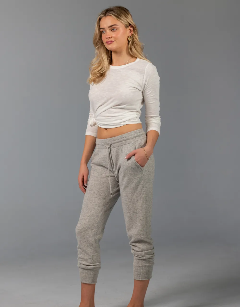 Relaxed Pants in Platinum