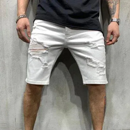 Shorts Ripped Street Fashion Retro Jeans