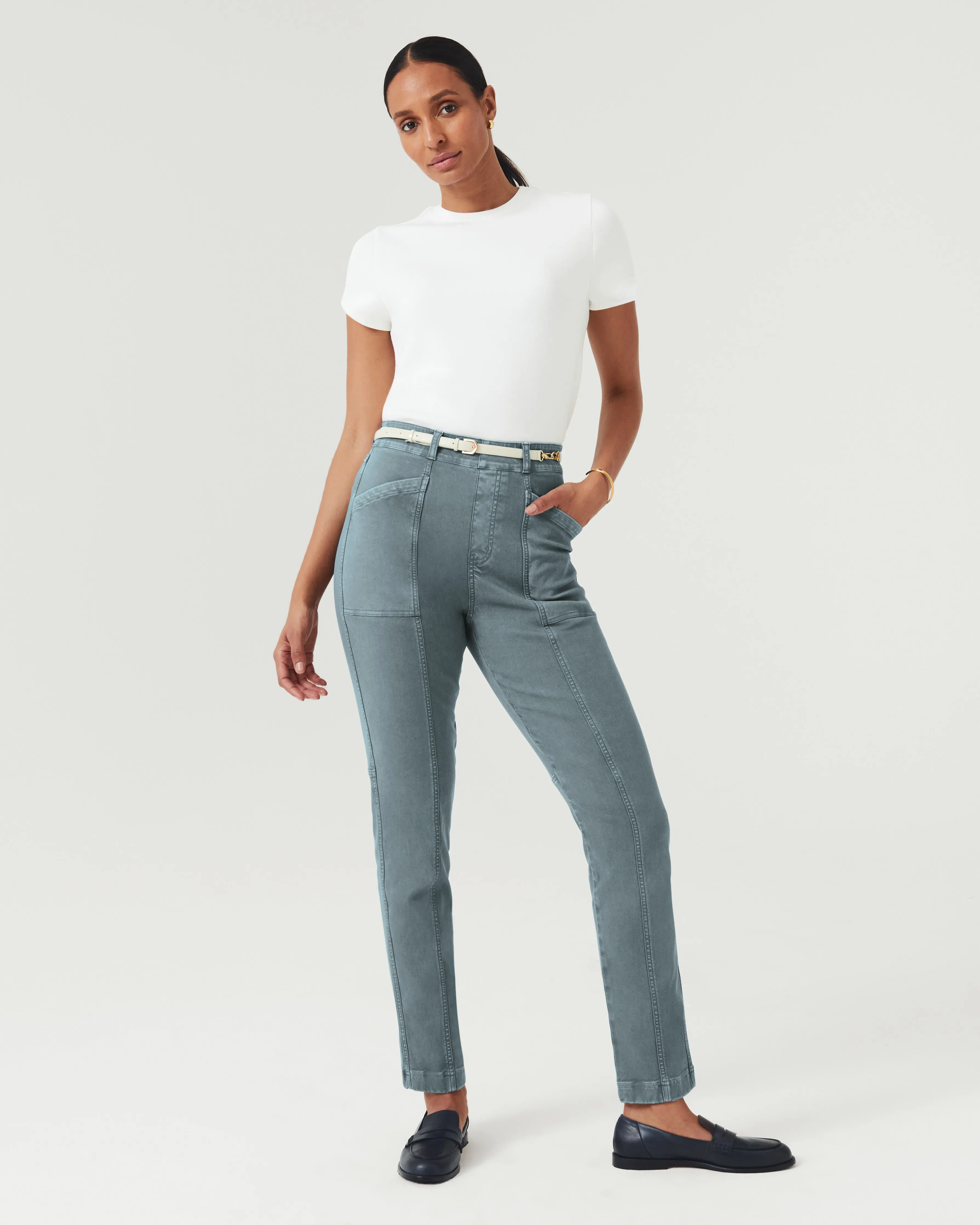 Stretch Twill Straight Leg Pant