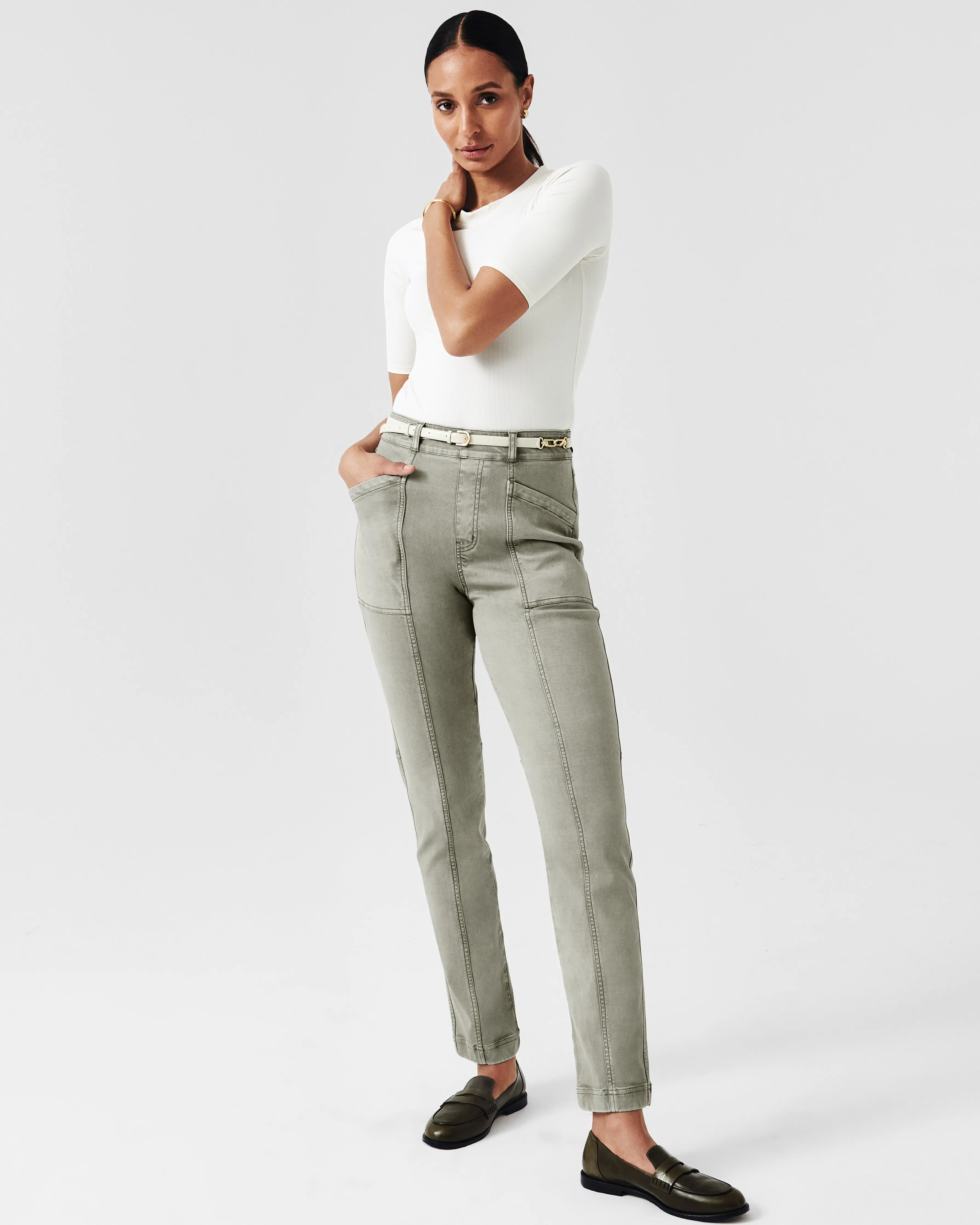 Stretch Twill Straight Leg Pant