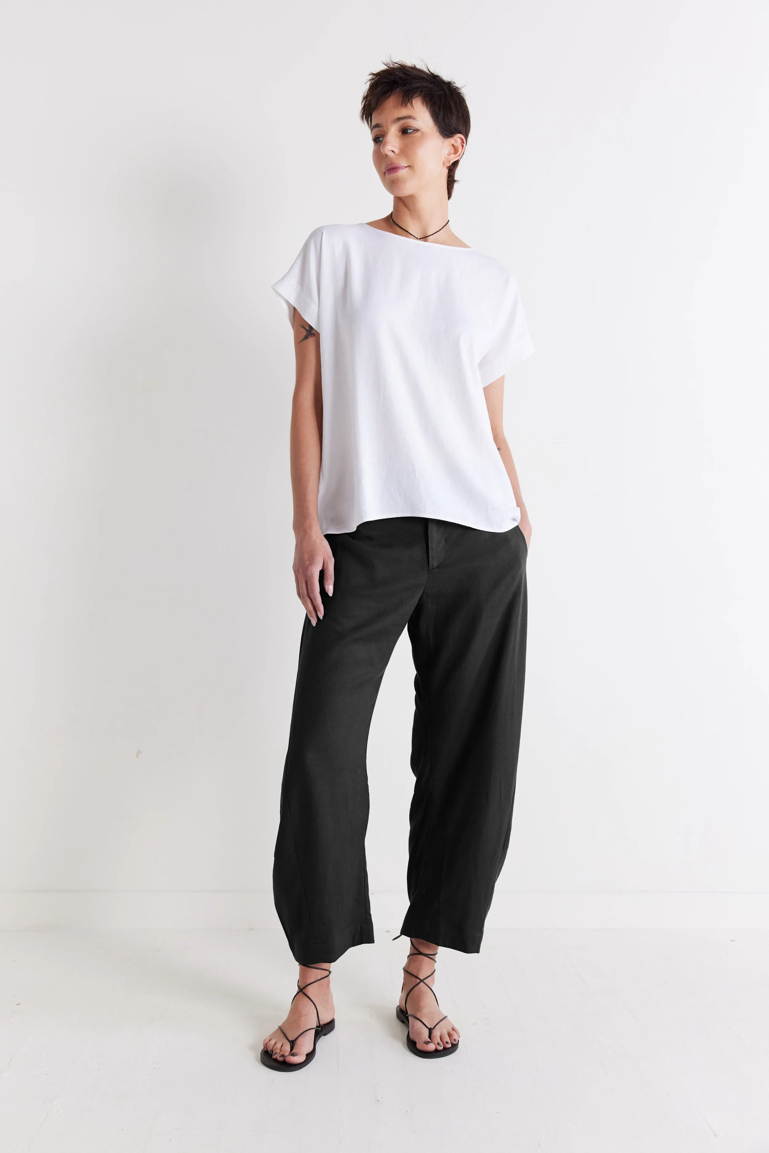 The Uptown Loose Linen Pants