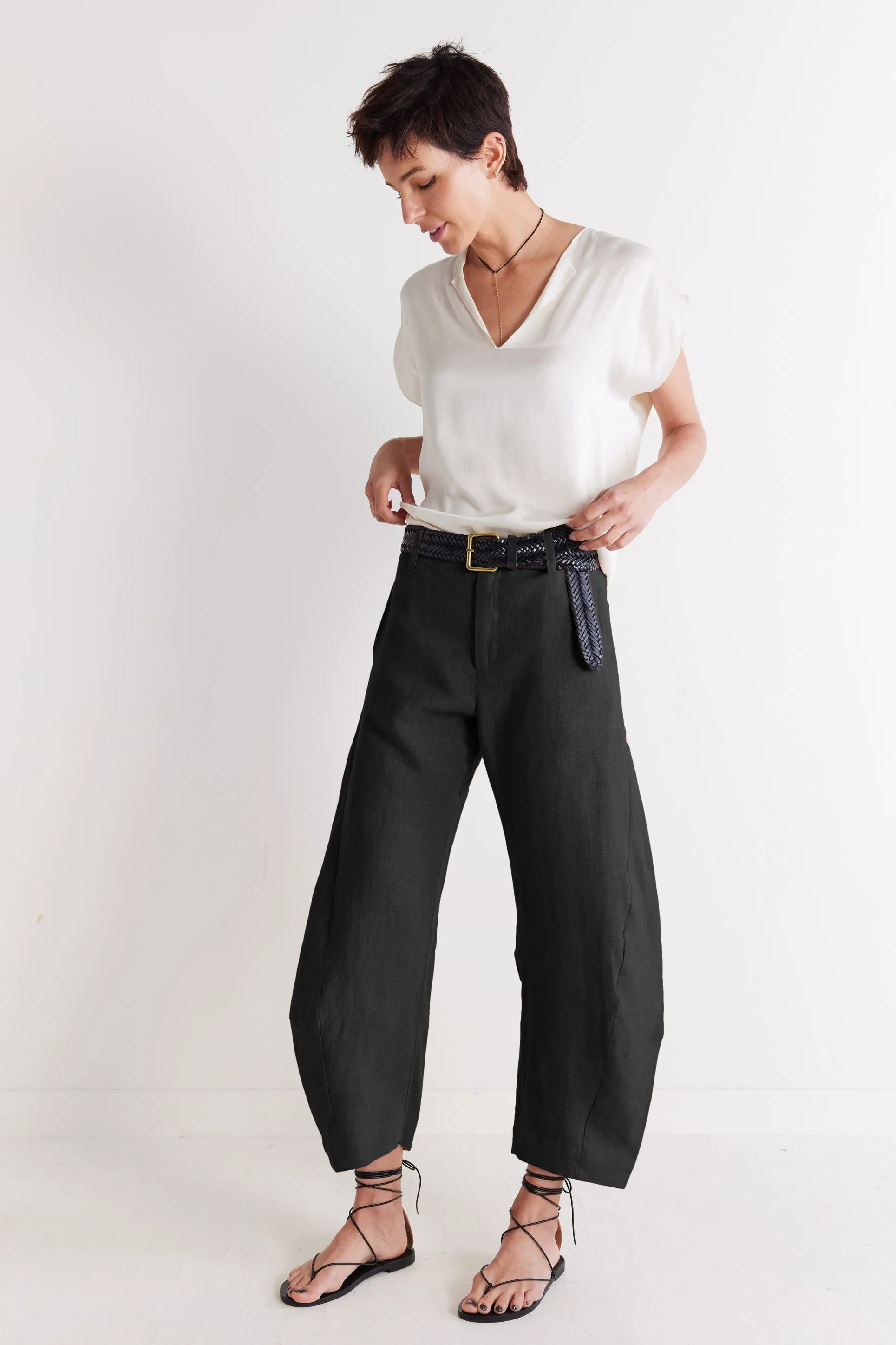 The Uptown Loose Linen Pants