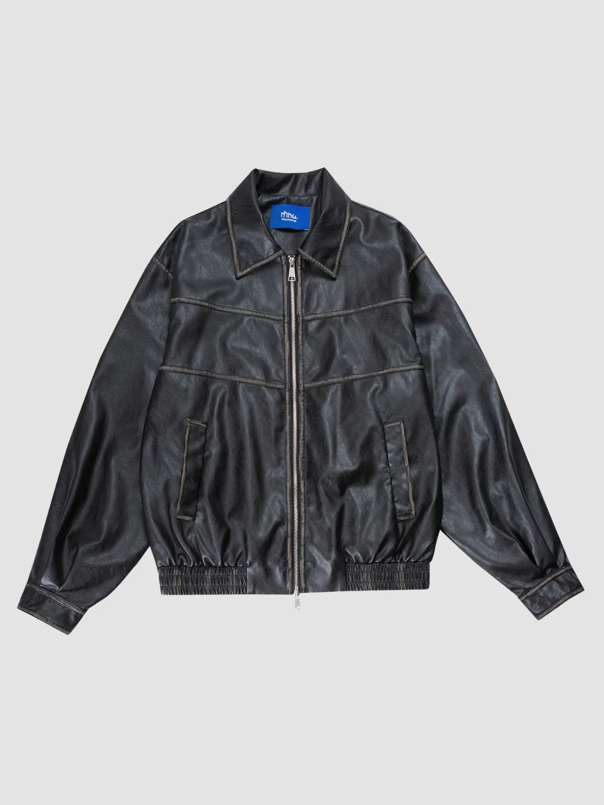 WLS Retro Maillard Leather Jacket